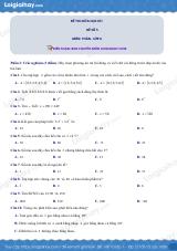 Đề thi giữa kì 1 Toán 6 - Đề số 5